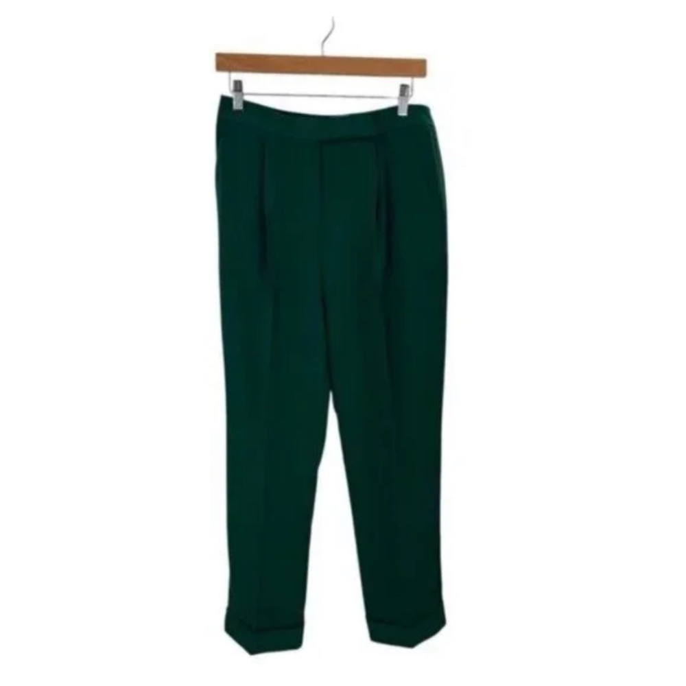 Tuckernuck NEW Green pleated High Rise Duncan pants - Picture 2 of 6